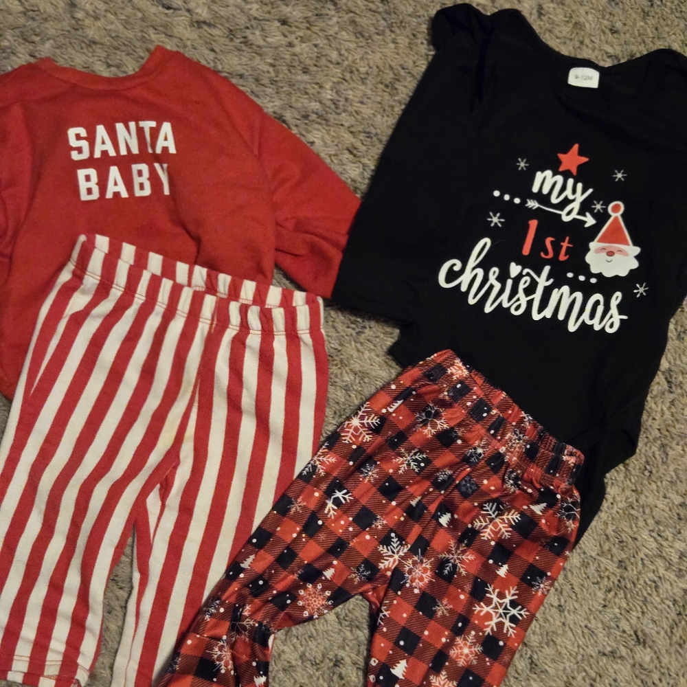 Festive Kids Chrismas Set - Red, Black, and White